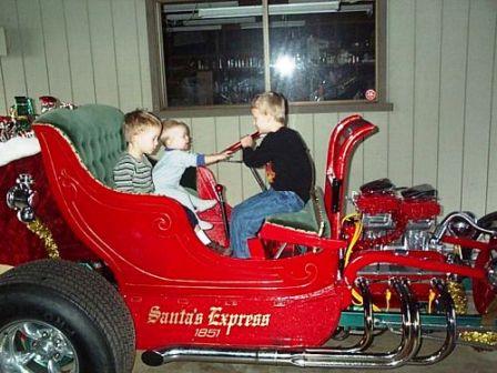 Santa Hot Rod T-Bucket Sleigh