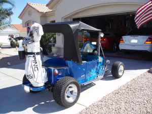 This T-Bucket Electric Golf Cart is the Real Deal