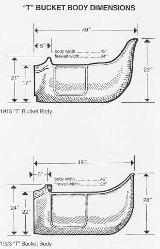 1915 T-Bucket Body 1923 T-Bucket Body