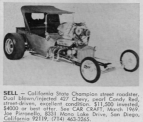 long wheelbase T Bucket Joe Pirronello All American