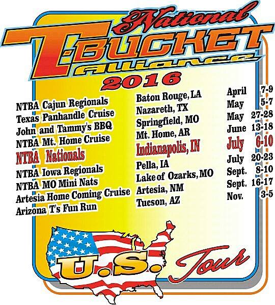 National T Bucket Alliance 2016 events